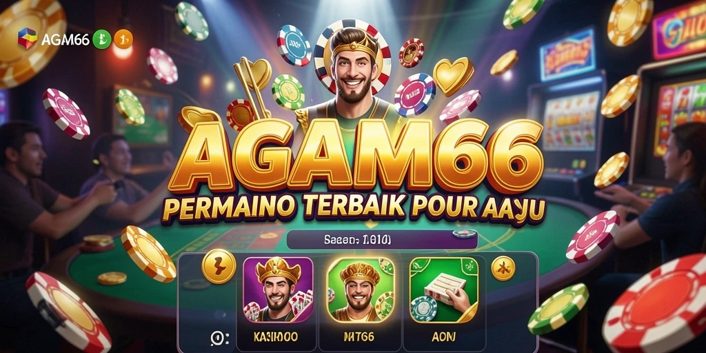 Tampilan screenshot utama AGAM66 menampilkan suasana permainan Kasino yang realistis.
