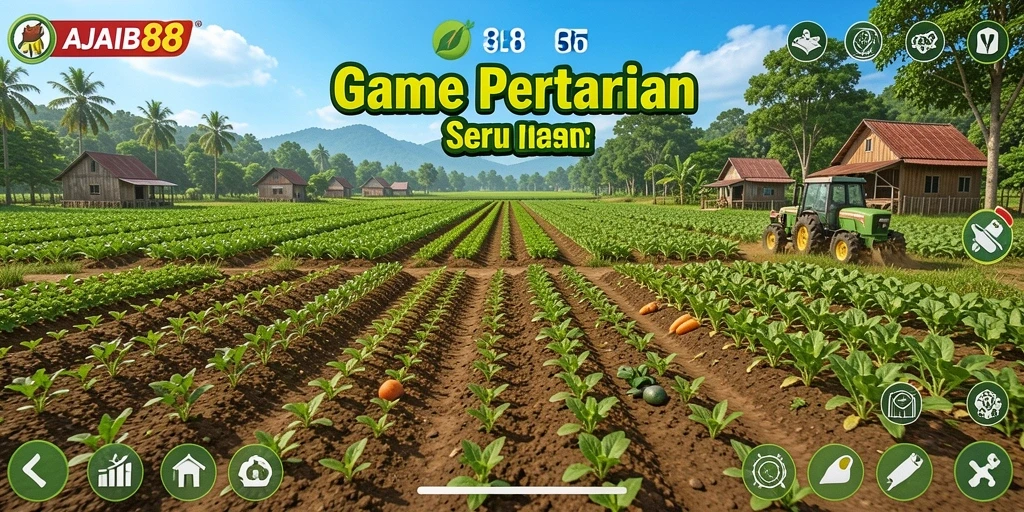 Screenshot AJAIB88 menampilkan gameplay pertanian yang menyenangkan.