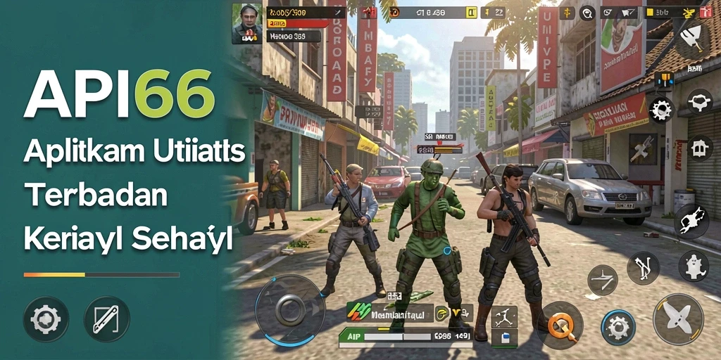 Tampilan utama API66 dengan fitur utilitas yang lengkap.