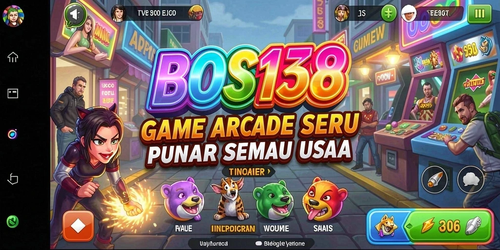Tampilan gameplay seru BOS138 yang penuh warna dan tantangan.