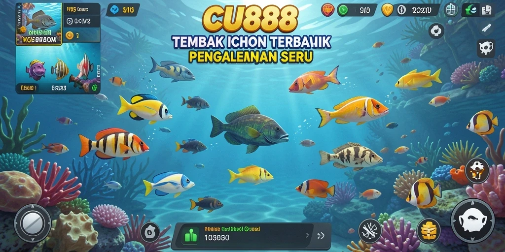 Tampilan gameplay Tembak Ikan yang seru dan menarik di CU888.