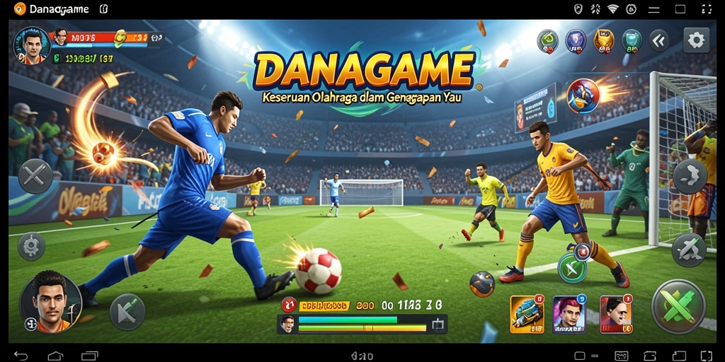 Tampilan gameplay menarik dari DANAGAME yang penuh aksi olahraga.