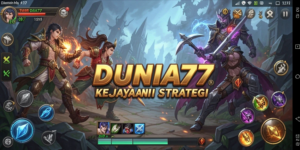 Tampilan gameplay DUNIA77 yang memikat dengan strategi mendalam.