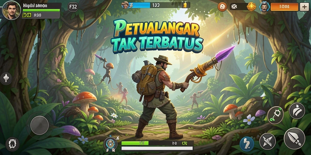 Tampilan gameplay F32 yang mendebarkan dalam petualangan penuh tantangan.