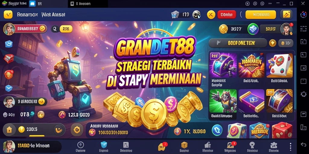 Tampilan gameplay menarik dari GRANDBET88 yang menunjukkan strategi pertempuran.