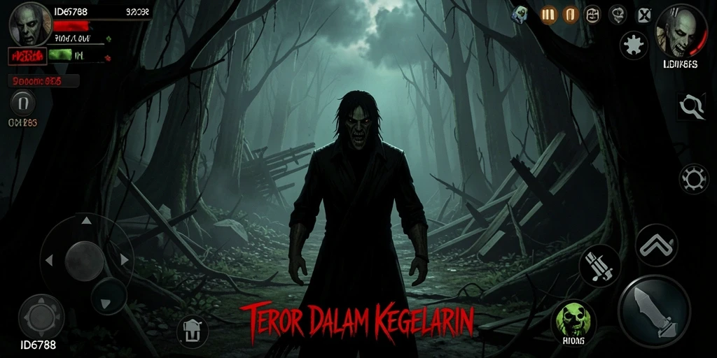 Screenshot gameplay menakutkan dari ID6788 yang menunjukan suasana menyeramkan.