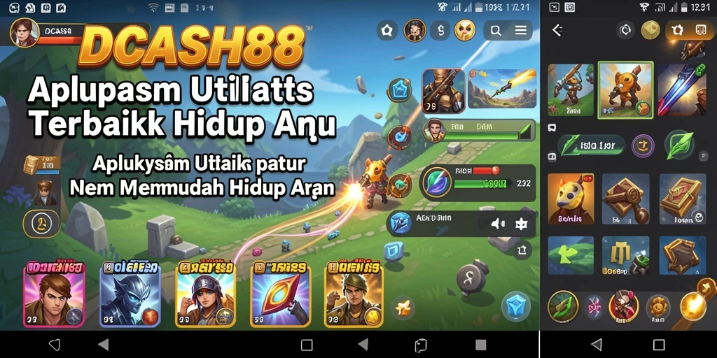 Tampilan antarmuka pengguna IDCASH88 yang intuitif dan mudah dipahami.