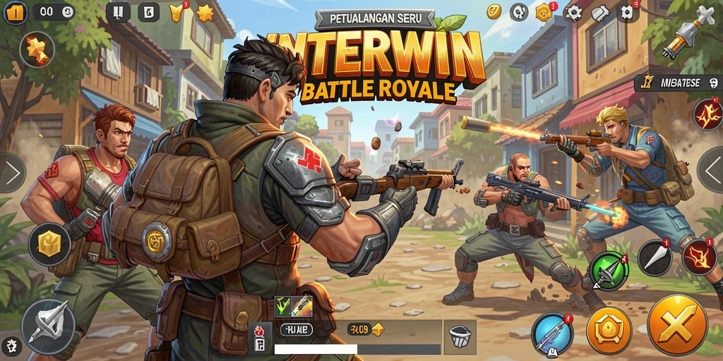 Tampilkan gameplay seru dari INTERWIN saat bertarung melawan pemain lain.