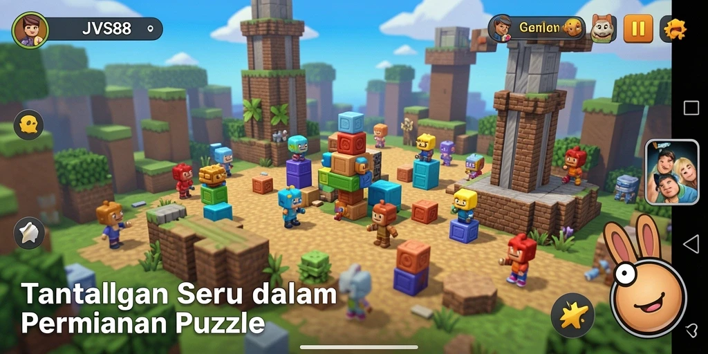 Tampilan gameplay seru dari JVS88 dengan teka-teki yang menantang.