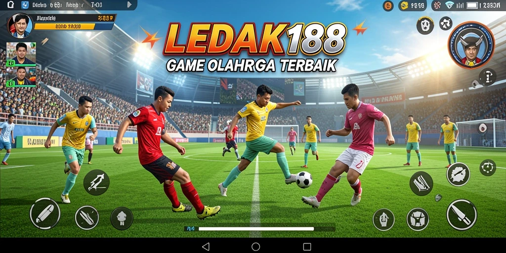 Tampilan gameplay LEDAK188 yang menarik dan penuh aksi olahraga.