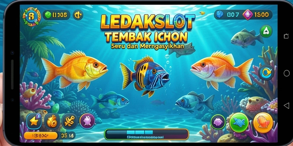 Tampilan gameplay menembak ikan yang seru di LEDAKSLOT.