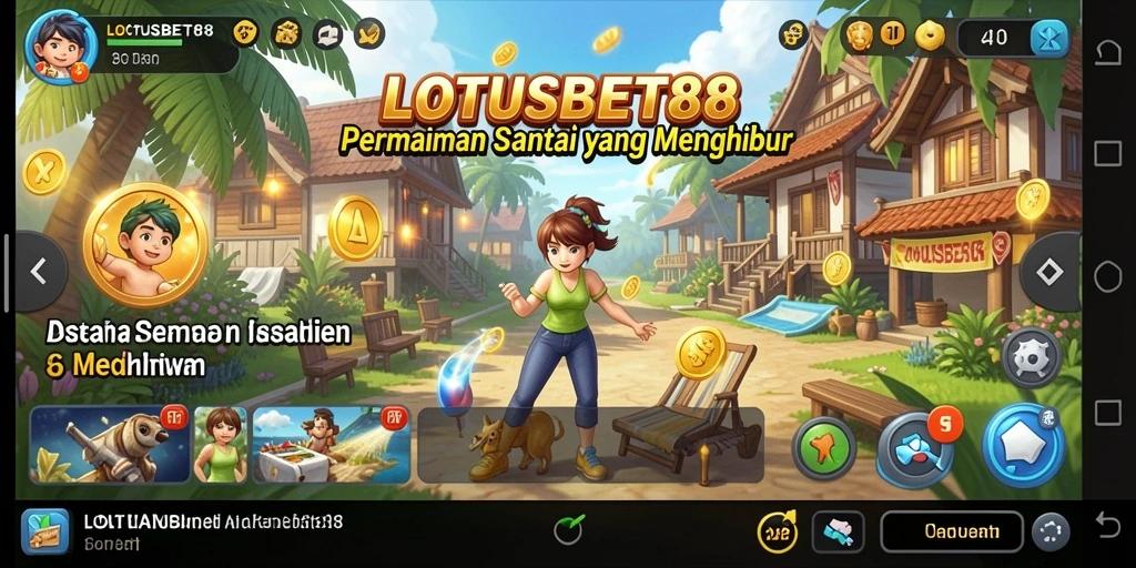 Tampilan gameplay menarik dari LOTUSBET88 yang menghibur.