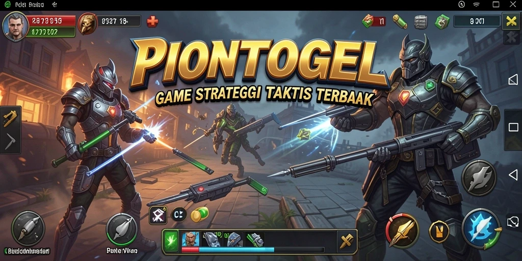Screenshot PIONTOGEL menampilkan aksi strategis yang mendebarkan.