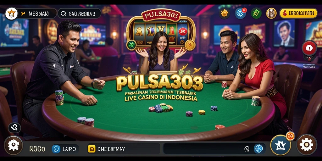 Tampilan gameplay Live Casino yang menarik dan interaktif di PULSA303.