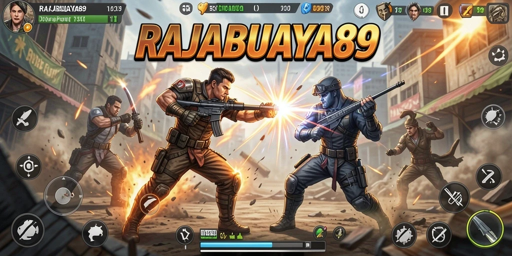 Tangkapan layar aksi bertarung dalam RAJABUAYA89 yang mendebarkan.