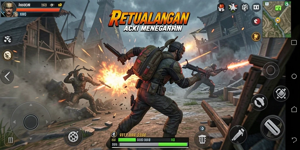 Screenshot S80 memperlihatkan aksi seru dan gameplay yang menantang.