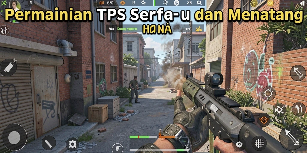 Screenshot SESETOTO menampilkan aksi mendebarkan dalam permainan TPS.