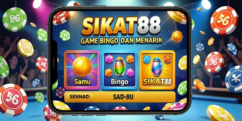 Tampilan gameplay Bingo yang mendebarkan di SIKAT88.