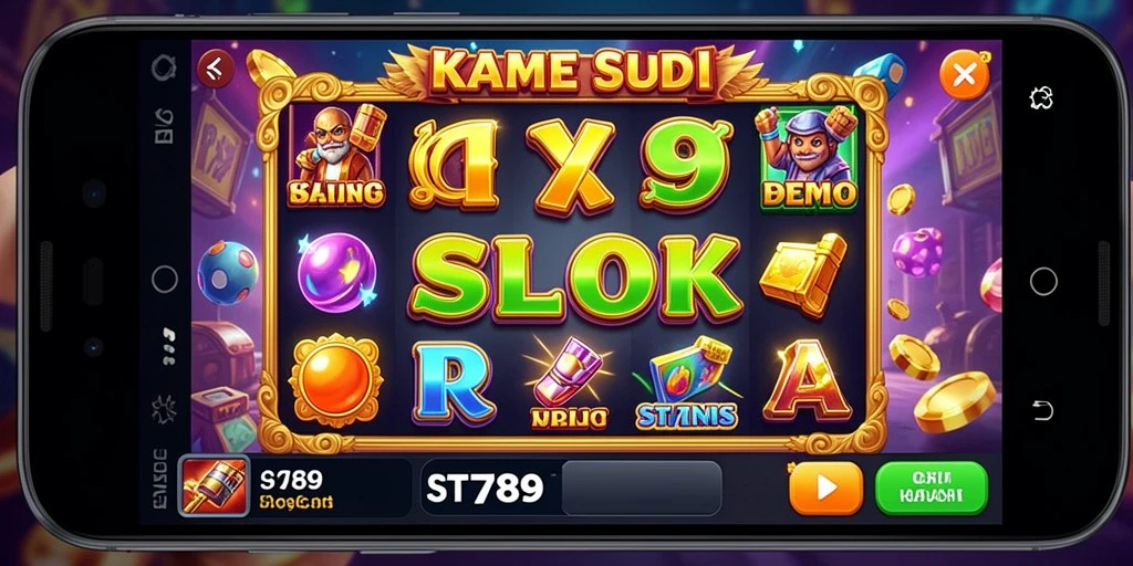 Screenshot gameplay ST789 yang penuh warna dan menarik.