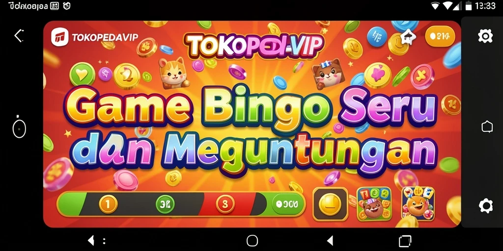 Tampilan gameplay Bingo yang mengasyikkan dan interaktif.