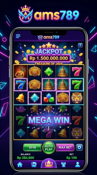 Tampilan aplikasi ams789 di perangkat Android.